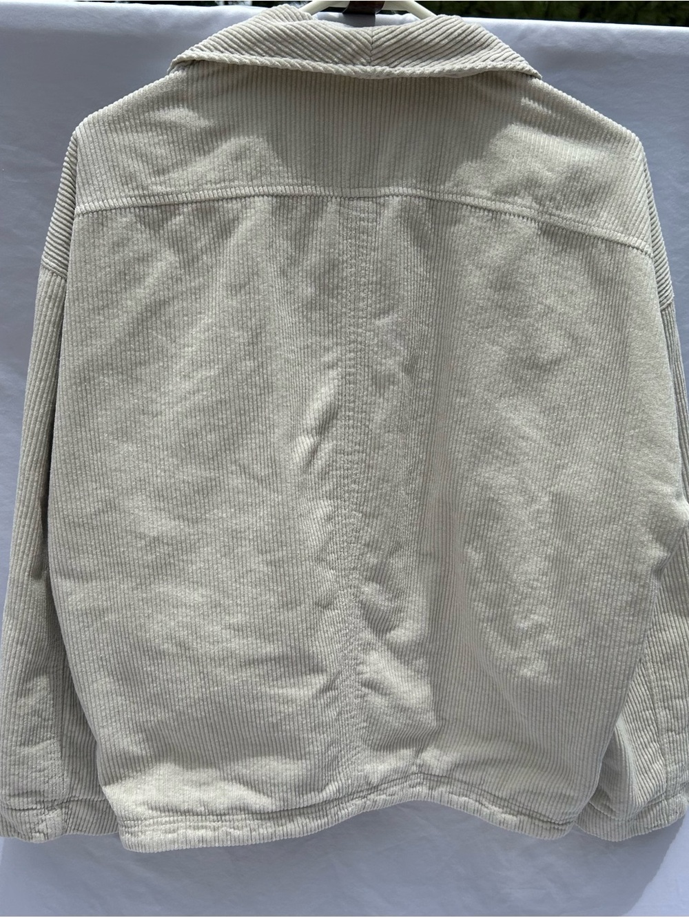 Zara Cream Cropped Corduroy Blazer - Picture 8 of 13